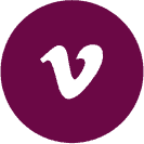 Purple Vimeo Icon